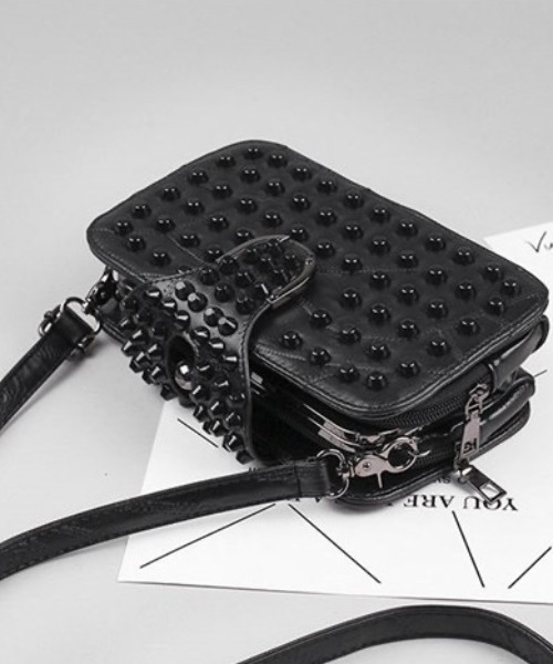 「DIAVEL」 ショルダーバッグ F ブラック レディース_画像6