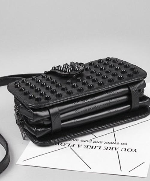 「DIAVEL」 ショルダーバッグ F ブラック レディース_画像7