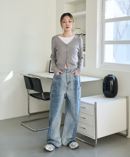 「UNE MANSION」 カーディガン FREE ブラック レディース_画像9