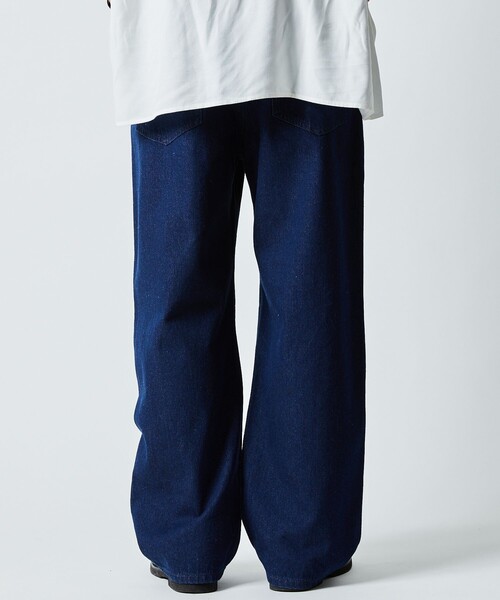 「FREAK'S STORE」 デニムパンツ MEDIUM ブラック メンズ_画像9