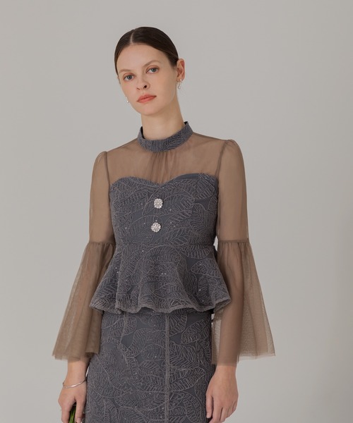 「Leja」 長袖ワンピース SMALL グリーン レディース_画像5