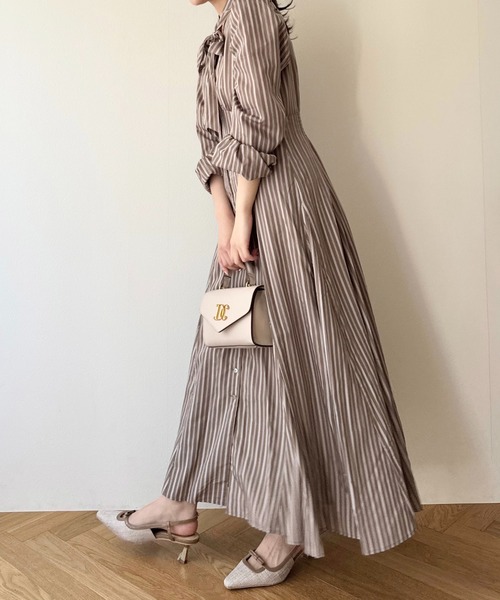 「DEICY」 長袖ワンピース 1 モカ レディース_画像3