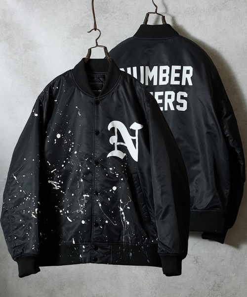 HYSTERICGLAMOUR/黒/ナイロンジャンパー/バックプリント/free HYSTERIC GLAMOUR（ヒステリックグラマー） ナイロンブルゾン FREE