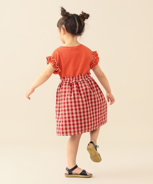 BEAMS mini（ビームス ミニ） ワンピース ワッフル 切り替え