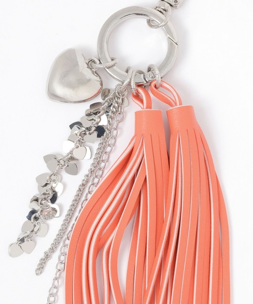 LAKOLE（ラコレ） キーホルダー フェイクレザータッセルバッグチャーム