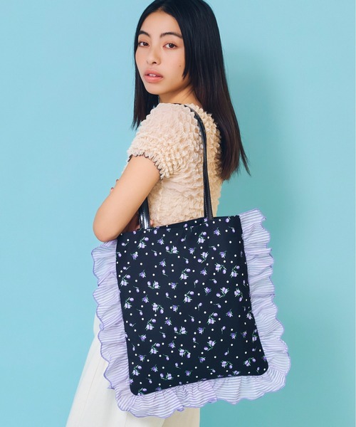 Casselini（キャセリーニ） トートバッグ 花柄プリントトート