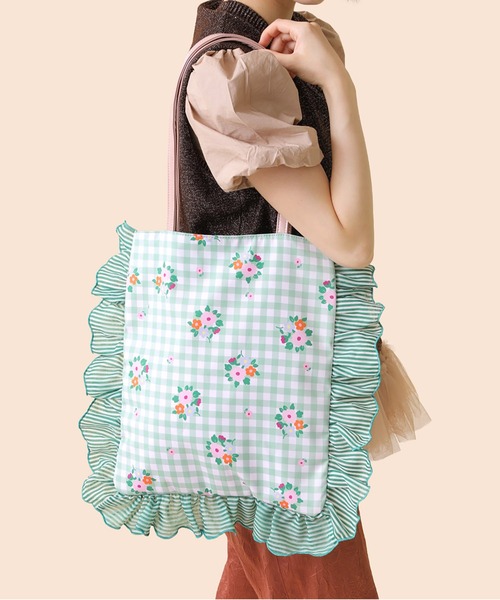 Casselini（キャセリーニ） トートバッグ 花柄プリントトート 