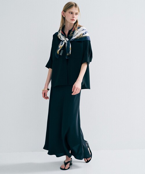 uvカット ブラウス シャツ ウォッシャブルドライサップ ドルマンシャツ レディースの画像