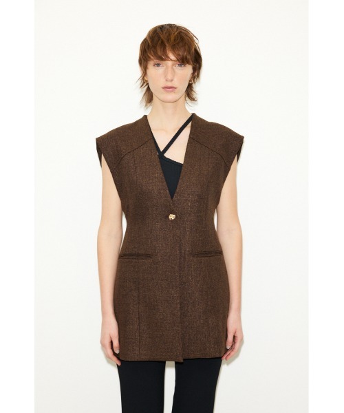 「THROW by SLY」 ベスト FREE オフホワイト レディース_画像6