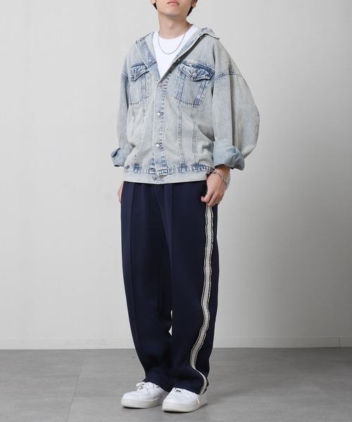 「CORISCO」 イージーパンツ LARGE チャコール メンズ_画像4