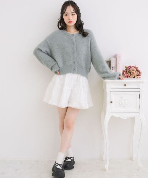 「ems excite」 カーディガン FREE ダークグレー レディース_画像5