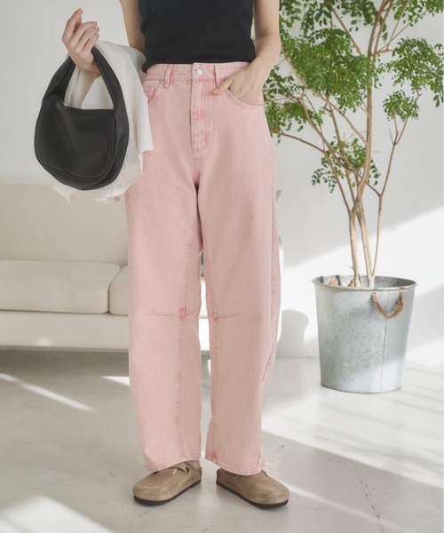 ANGIE ワイドパンツ ジーンズ デニム デニムパンツ 「セットアップ対応