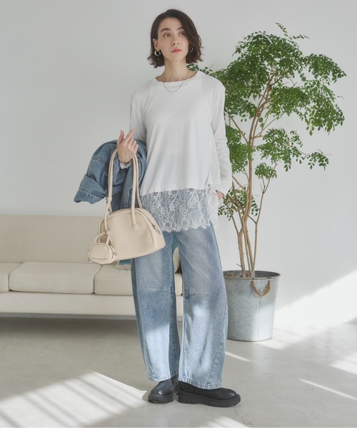 ANGIE ジーンズ デニム デニムパンツ 「セットアップ対応」バレル