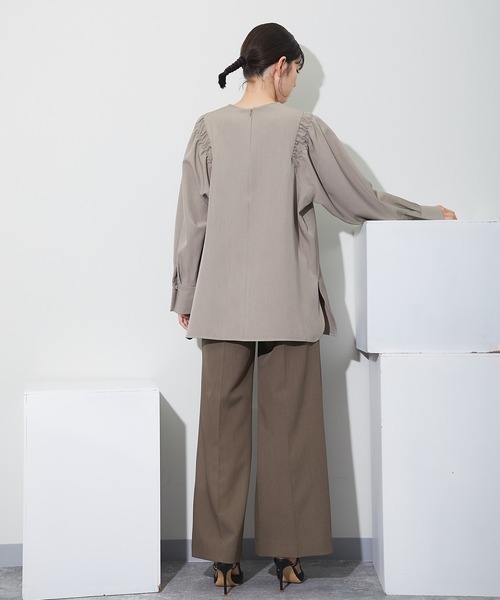 「SMILE ORCHID」 長袖ブラウス M オフホワイト レディース_画像6