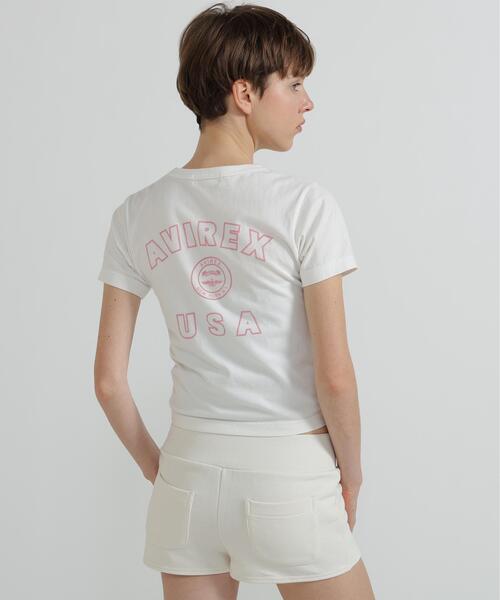 AVIREX（アヴィレックス） tシャツ 半袖 VARSITY LOGO MINI T-SHIRT