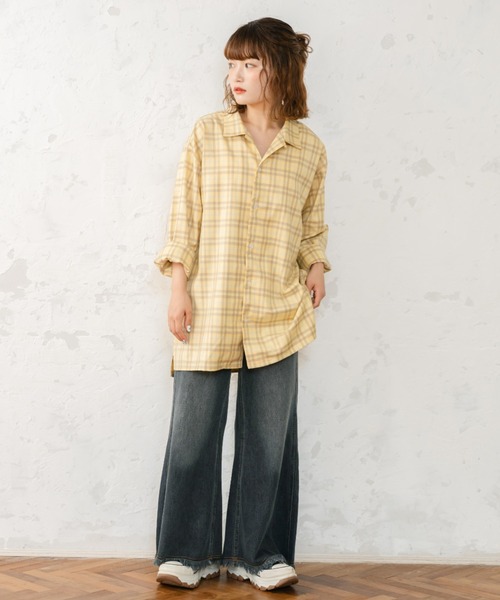 「eLur」 ブーツカットデニムパンツ SMALL ブラック レディース_画像4