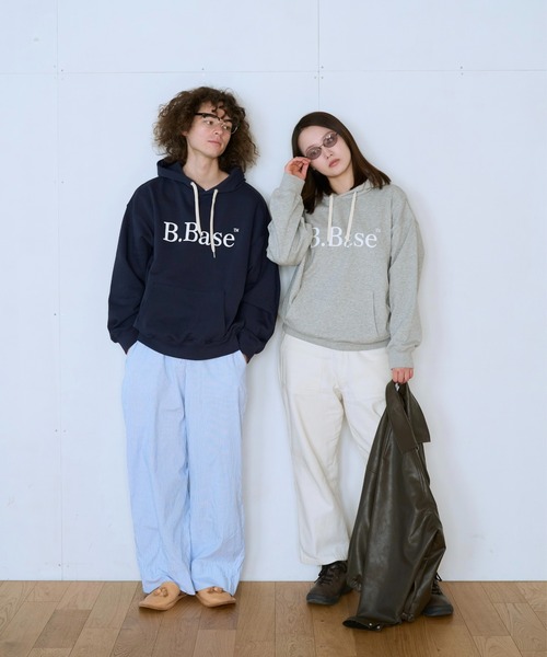 「BROKEN BASE」 プルオーバーパーカー MEDIUM ネイビー メンズ_画像5