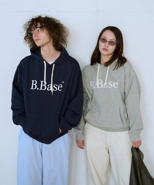 「BROKEN BASE」 プルオーバーパーカー MEDIUM ネイビー メンズ_画像6