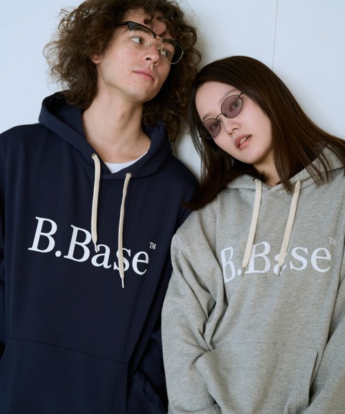 「BROKEN BASE」 プルオーバーパーカー MEDIUM ネイビー メンズ_画像7