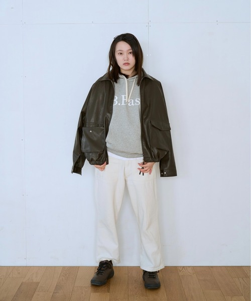 「BROKEN BASE」 プルオーバーパーカー MEDIUM ネイビー メンズ_画像9