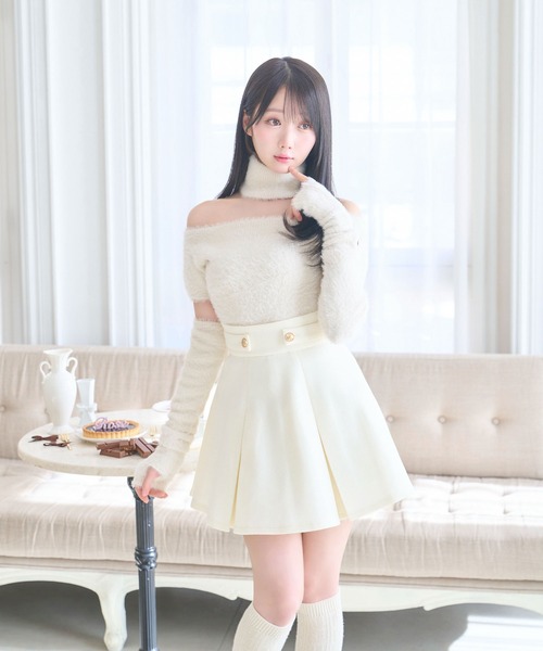 Rose Muse（ロゼミューズ） スカート Tuck flare pants skirt