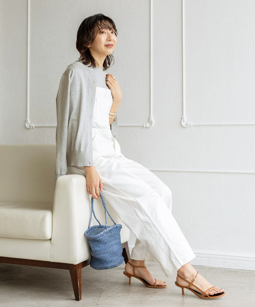 【美品】オフショルダー ニットアンサンブル Mサイズ イタリア製品  ＩＥＮＡ IENA（イエナ） ニットアンサンブル FREE ブルー レディース