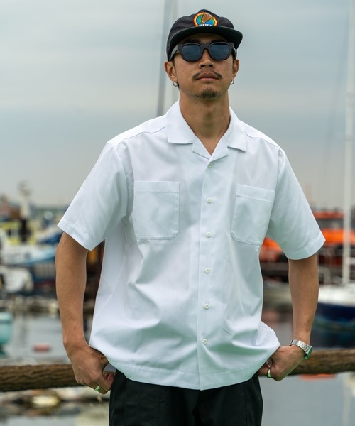 「FCTY.」 半袖シャツ LARGE グレー メンズ_画像2