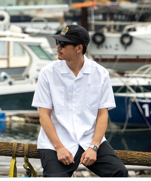 「FCTY.」 半袖シャツ LARGE グレー メンズ_画像3