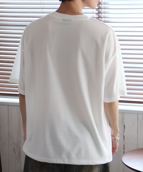 tシャツ 「Tom ＆ Jerry/トム ジェリー」梨地ニットポケット 裾