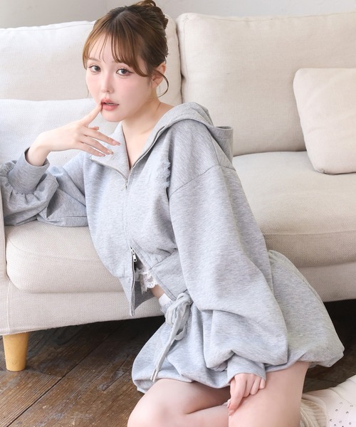 グレース♡ボアキャップが可愛いぃです♡パーカー セットアップ可能】フェイクファーパーカー | one after another NICE