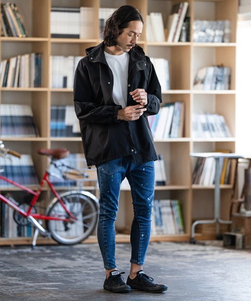 「CAMBIO」 スキニーデニムパンツ S インディゴブルー メンズの画像