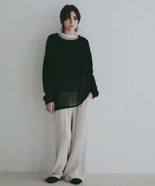 スウェットパンツ ジャージ エアリースウェットパンツ レディース_12