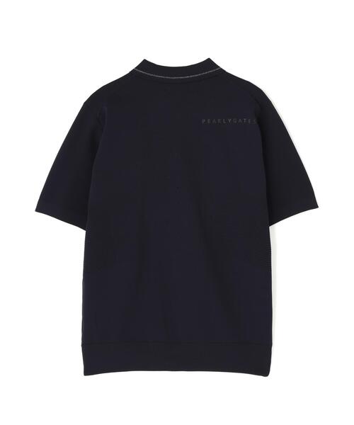 ニット セーター ポリエステルヤーンmm半袖ニットポロ レディース_12
