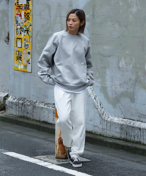 「RVCA」 スウェットカットソー MEDIUM グレー メンズ_画像2