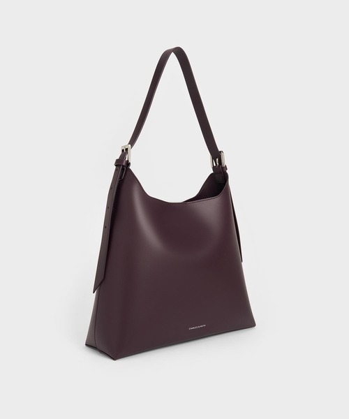 「CHARLES & KEITH」 トートバッグ L バーガンディー レディース_画像7
