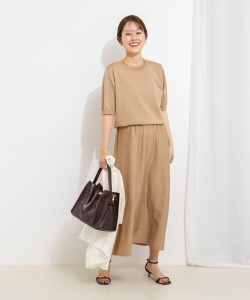 NOLLEY'S（ノーリーズ） ワンピース 「手洗い可能」ブラウジングフレア