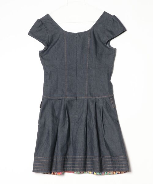 「nanette lepore」 半袖ワンピース 4 ブルー レディース_画像2