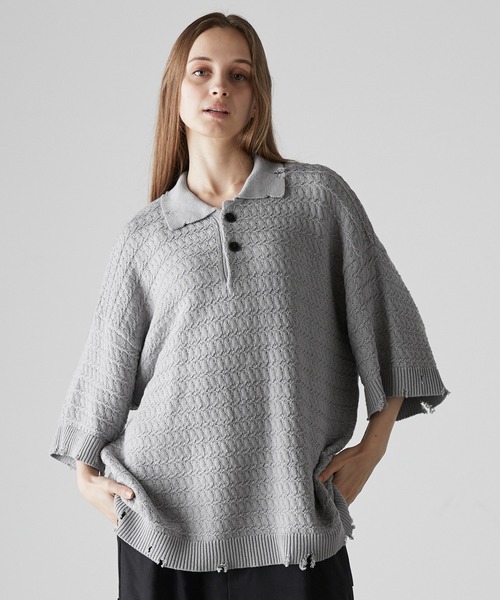 CLEL（クレイル） 半袖ニット S グレー メンズ : ZOZOTOWN Yahoo!店