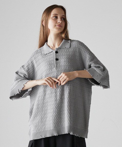 CLEL（クレイル） 半袖ニット S グレー メンズ : ZOZOTOWN Yahoo!店