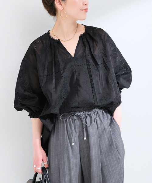 B.C STOCK（ベーセーストック） ブラウス シャツ 手洗い可