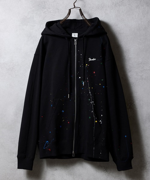 NUMBER (N)INE ブラック パーカー フルジップ NUMBER (N)INE（ナンバーナイン） 「NUMBER (N)INE」 ジップアップ