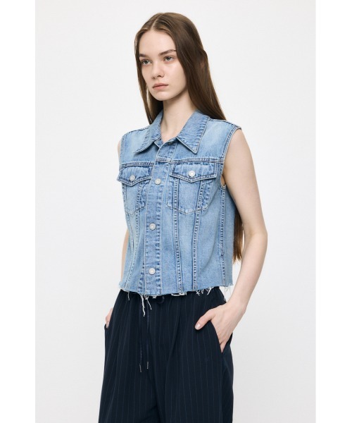 MOUSSY（マウジー） ベスト ジレ COMPACT DENIM ベスト レディース