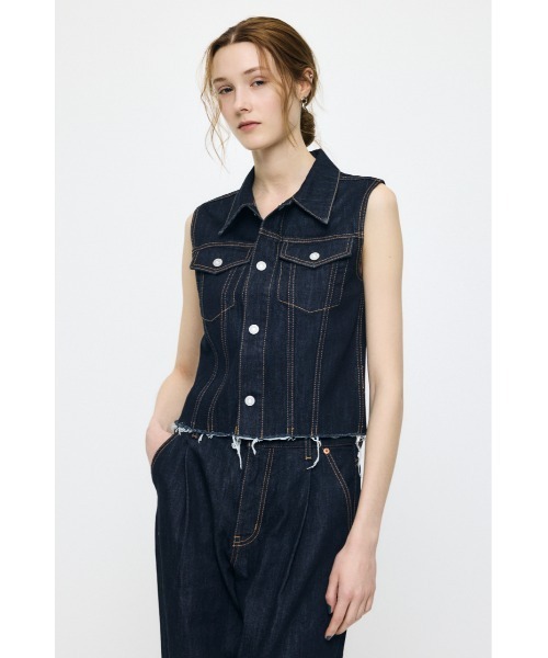 MOUSSY（マウジー） ベスト ジレ COMPACT DENIM ベスト レディース 