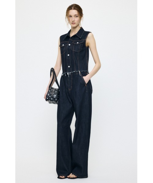 MOUSSY（マウジー） ベスト ジレ COMPACT DENIM ベスト レディース