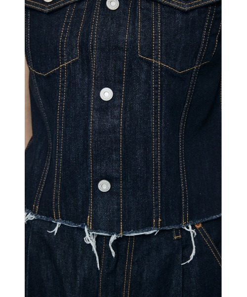 MOUSSY（マウジー） ベスト ジレ COMPACT DENIM ベスト レディース