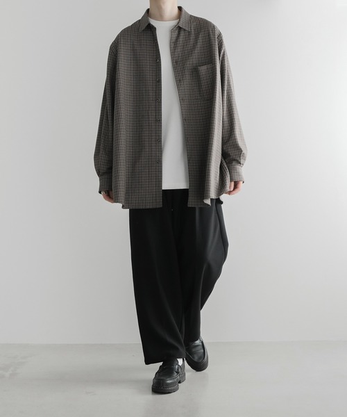 「remer」 長袖シャツ MEDIUM ブラウン メンズ_画像5