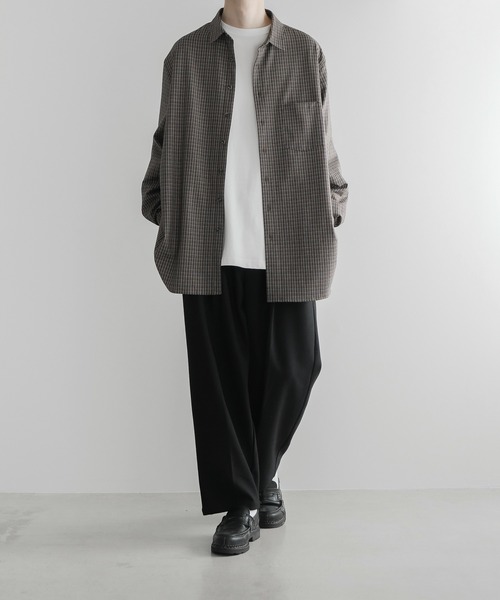 「remer」 長袖シャツ MEDIUM ブラウン メンズ_画像6