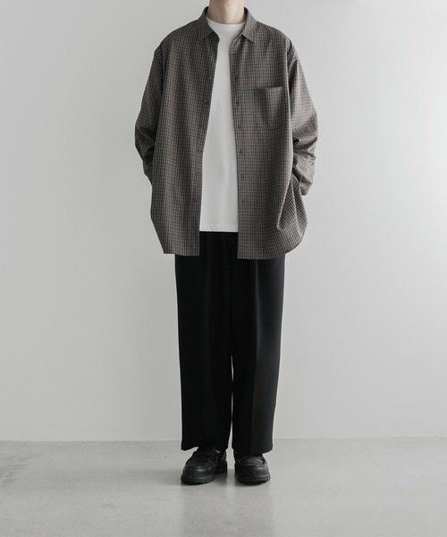 「remer」 長袖シャツ MEDIUM ブラウン メンズ_画像7