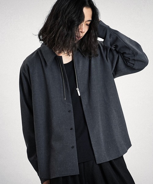 「NO ID.」 長袖シャツ ONE SIZE ブラック メンズ_画像3