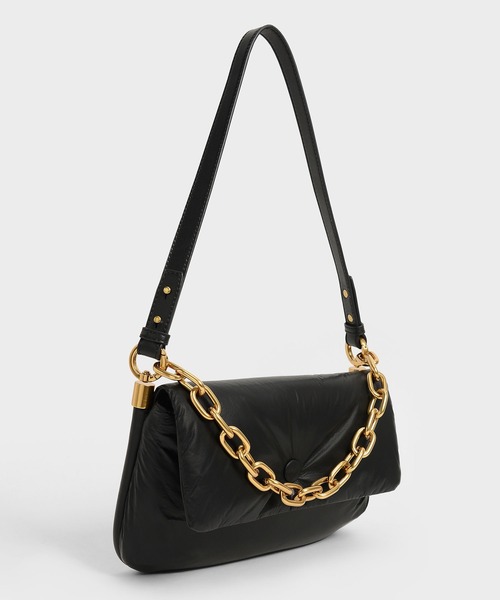 「CHARLES & KEITH」 2WAYバッグ M ブラック レディース_画像2